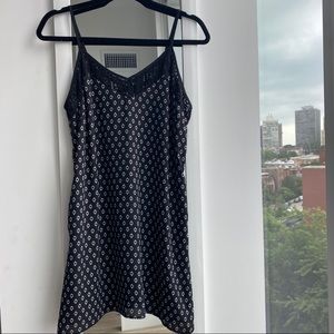 Xhilaration Black & White Patterned Sun Dress